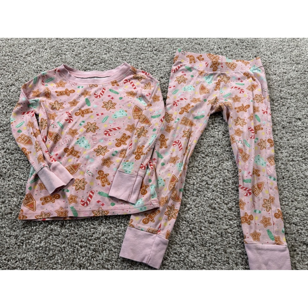 Toddler Girls‎ Christmas Clothing Pajama Lot -Size 5T - Old Navy Cat & Jack - Picture 6 of 7